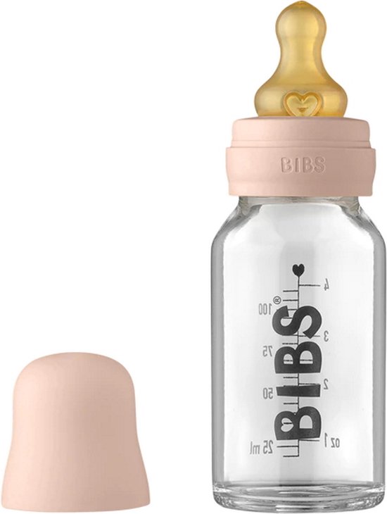 Babyflesje - Bibs Blush 110 ml Glazen Fles 5013244