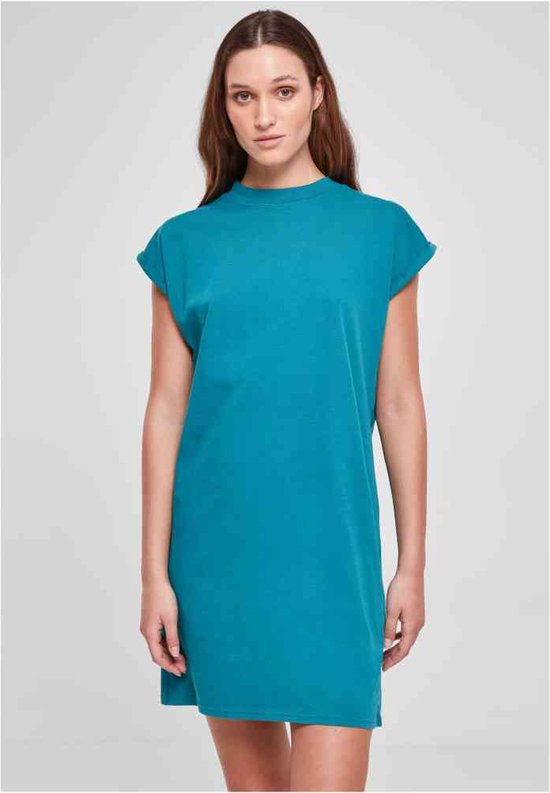 Urban Classics - Turtle Extended Shoulder Korte jurk - XS - Blauw
