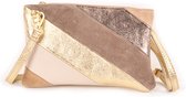 Giuliano Rainbow Metallic Schoudertas - Clutch Neutrals