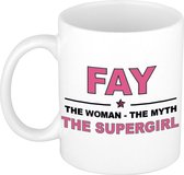 Fay The woman, The myth the supergirl cadeau koffie mok / thee beker 300 ml