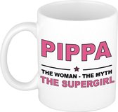 Pippa The woman, The myth the supergirl cadeau koffie mok / thee beker 300 ml
