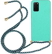 Cazy Soft TPU Nek Strap hoesje voor Samsung Galaxy S20 Plus - Blauw