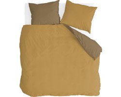 Byrklund Dekbedovertrek Side Way - 240x220 - 100% Katoen - Geel / Mosterd