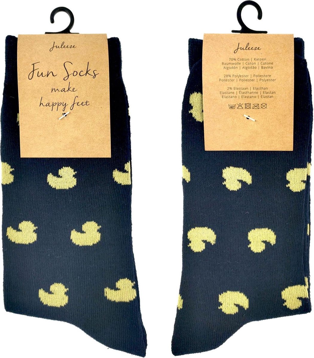 Juleeze Grappige Sokken Unisex JZSK0010S maat 35-38 - Meerkleurig Katoen / polyester Dames Heren SokkenGrappige Sokken