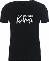 Wat een kutfeest Rustaagh unisex kinder t-shirt maat 110-116