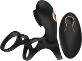 Monte Golia Cockring met Vibrator - sexspeeltjes voor koppels - Penisring met vibratie en afstandsbediening - vibrators voor vrouwen - seksspeeltjes - sex toys - erotiek - USB Oplaadbaar - Zw