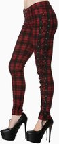 Banned Broek rechte pijpen -L- Escaping Darkness Rood