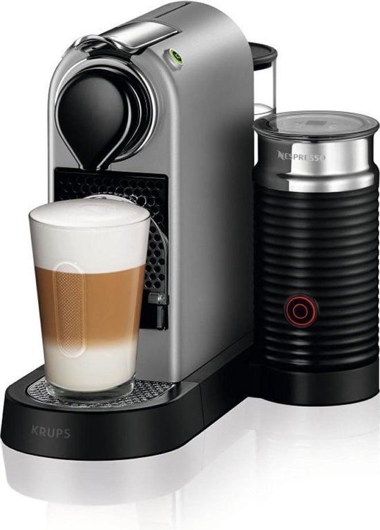paddestoel Gewoon doen Valkuilen Krups Nespresso Citiz & Milk XN761B - Koffiecupmachine - Zilver | bol.com