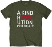 Paul Weller Heren Tshirt -S- A Kind Revolution Groen