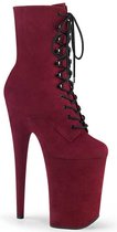 Pleaser Plateau Laarzen, Paaldans schoenen -36 Shoes- INFINITY-1020FS Paaldans schoenen Bordeaux rood