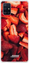 Samsung Galaxy A51 Hoesje Transparant TPU Case - Strawberry Fields #ffffff