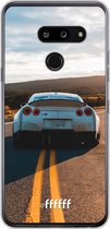 LG G8 ThinQ Hoesje Transparant TPU Case - Silver Sports Car #ffffff