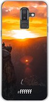 Samsung Galaxy J8 (2018) Hoesje Transparant TPU Case - Rock Formation Sunset #ffffff