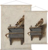 Het puttertje, Carel Fabritius - Foto op Textielposter - 90 x 135 cm