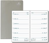 Castelli agenda H36 2021 - zakagenda - Latina pvc Seta - grijs