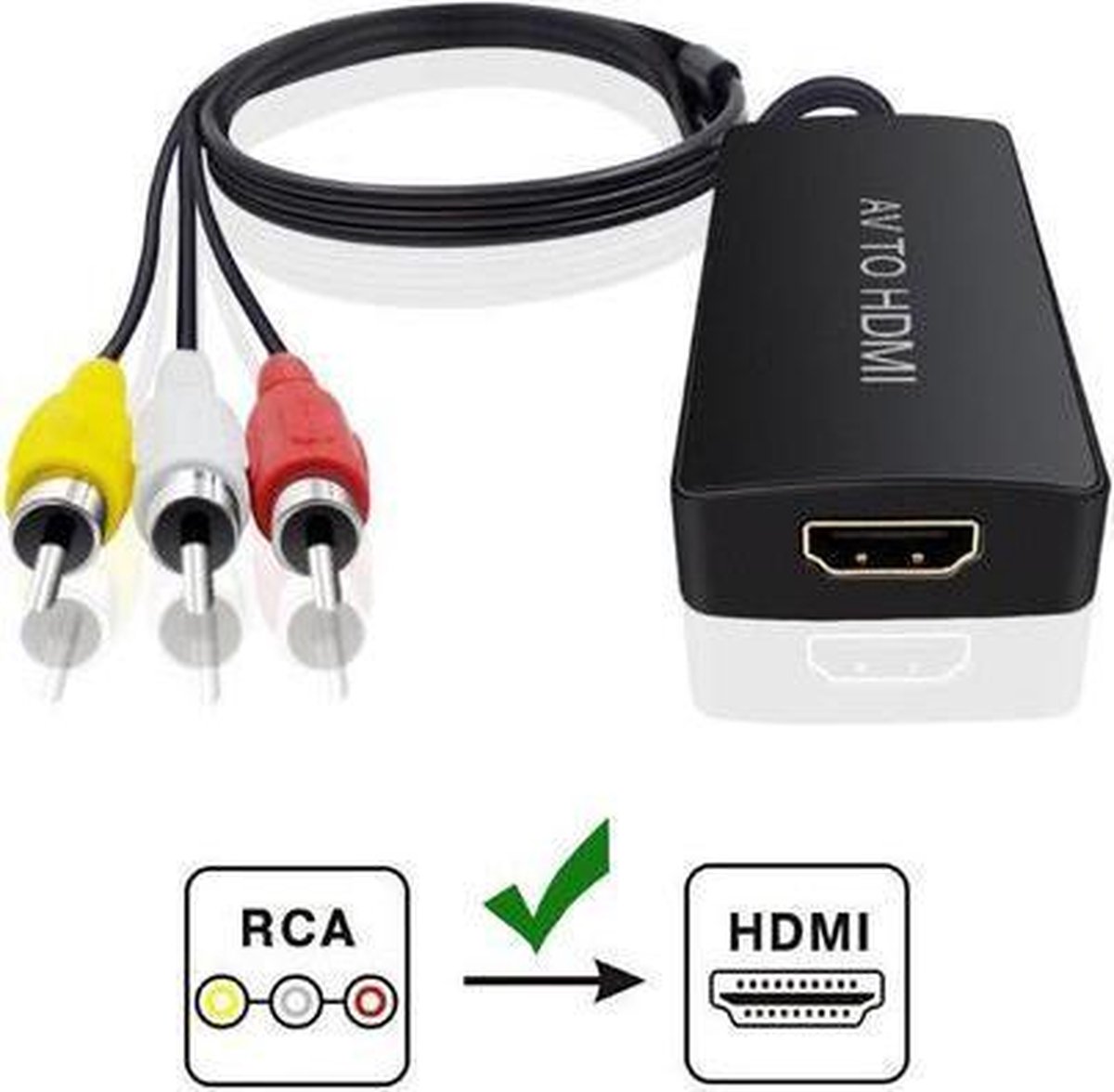 Câble convertisseur vidéo - HDMI -> Péritel - 720p/1080p@60Hz - 1,5 m -  Zwart