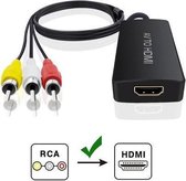 NÖRDIC SGM-136 AV Video omzetter naar HDMI, 3 RCA AV CVBS Met audio, 720p / 1080p, 1 meter, Zwart