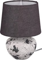 LED Tafellamp - Trion Bae - E14 Fitting - Rond - Mat Grijs - Keramiek - BES LED