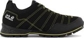 Wandelschoen - Heren - Outdoor Trekking Schoen - Jack Wolfskin - Scrambler Low M - Zwart-Lime - Maat EU 43