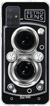 Casetastic Samsung Galaxy A71 (2020) Hoesje - Softcover Hoesje met Design - Camera Retro Lens Print