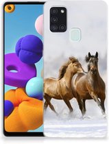 Smartphone hoesje Geschikt voor Samsung Galaxy A21s TPU Case Paarden