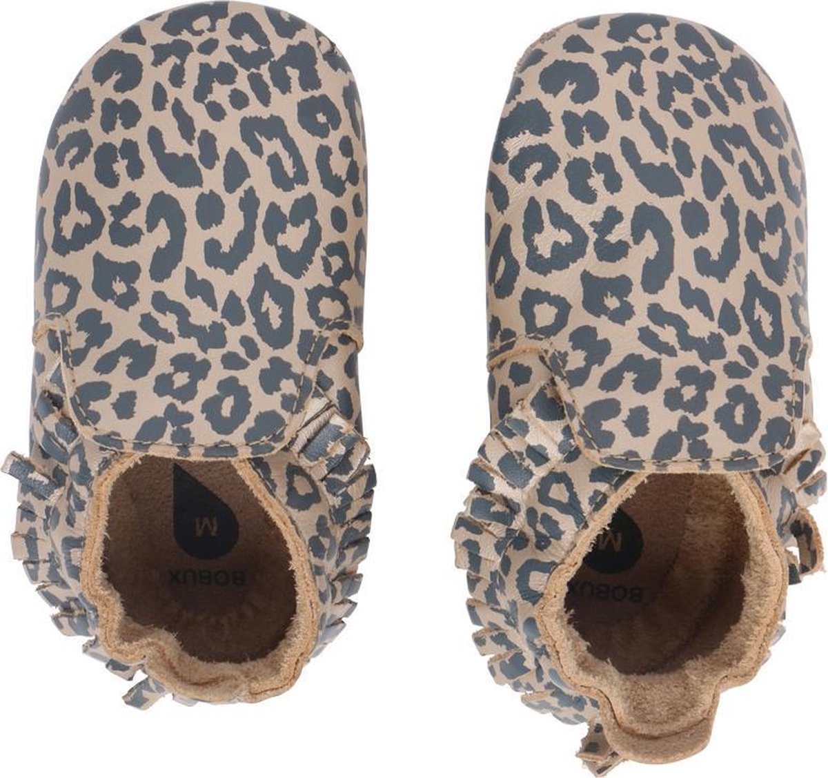 Bobux Soft Soles - Baby Slofjes Leer - Gold Leopard - Maat 30