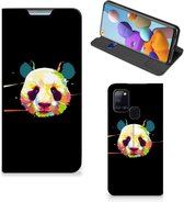 Hoesje ontwerpen Geschikt voor Samsung Galaxy A21s Telefoontas Sinterklaas Cadeautje Panda Color