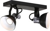 Wandlamp Steinhauer Brooklyn - Zwart