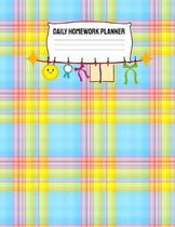Daily Homework Planner: Monthly School Calendar and Homework Organizer Elementary, Middle and High School Academic Notebook