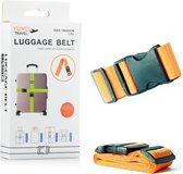 Decopatent® Stevige Bagageriem - Kofferriem voor Koffer & Handbagage - Verstelbaar tot 180 cm - Kofferband - Luggage Belt Strap