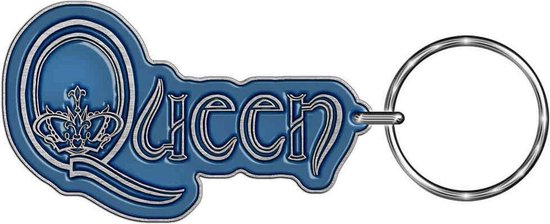 Queen - Logo Sleutelhanger - Blauw/Zilverkleurig