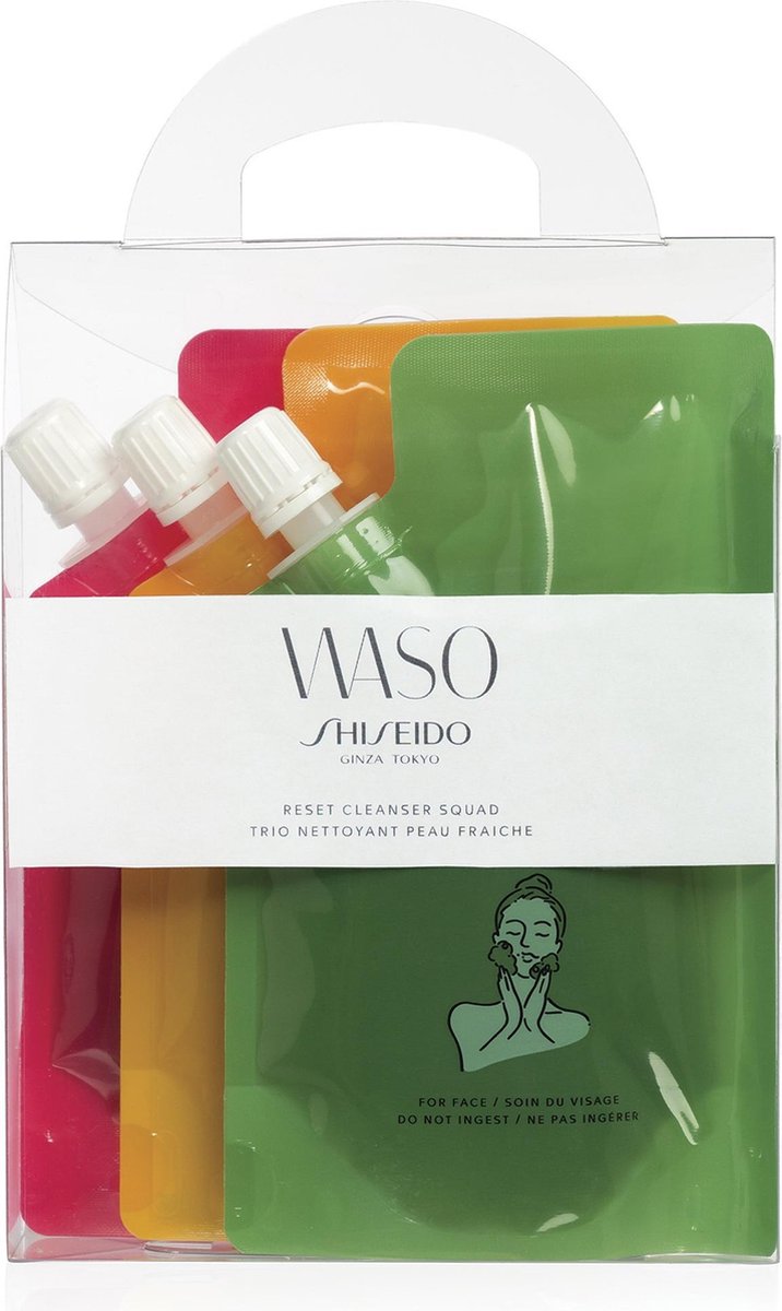 Shiseido - Waso Reset Cleanser Squad produkty detoksująco-myjące do twarzy 3x70ml