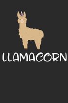 Llamacorn: Llama Notebook Alpaca Notizbuch Journal 6x9 kariert squared