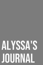 Alyssa's Journal