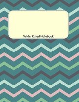 Wide Ruled Notebook: 8.5 x 11 Journal 100 Pages