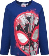 Spiderman  shirt met lange mouw  blauw maat 98/104