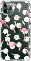 HappyCase iPhone 11 Pro Hoesje Flexibel TPU Flamingo Print