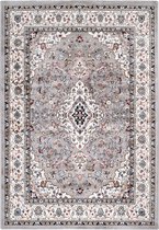 Klassiek laagpolig vloerkleed Isfahan - Grijs - 160x230 cm