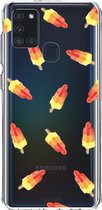 Casetastic Samsung Galaxy A21s (2020) Hoesje - Softcover Hoesje met Design - Rocket Lollies Print