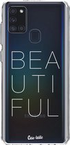 Casetastic Samsung Galaxy A21s (2020) Hoesje - Softcover Hoesje met Design - Beautiful Print
