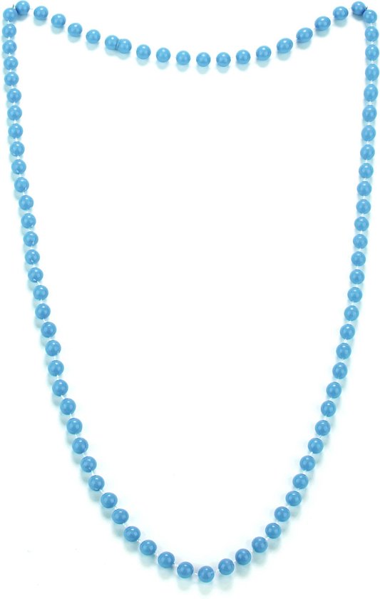 PARTYPRO - Blauwe kralenketting voor volwassenen