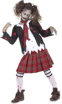 MODAT - Zombie scholieren kostuum voor meisjes - 158/170 (13-15 jaar)
