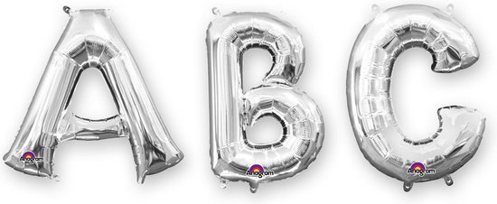 BOLAND BV - Zilverkleurige aluminium letter ballon - Decoratie > Ballonnen