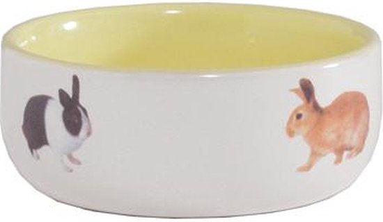 Bol pour lapin en Ceramic jaune | bol.com
