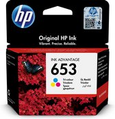 HP 653 Origineel Cyaan, Magenta, Geel 1 stuk(s)