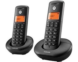 Draadloze telefoon Motorola F52000K50O2AES03 (2 Pcs) Zwart