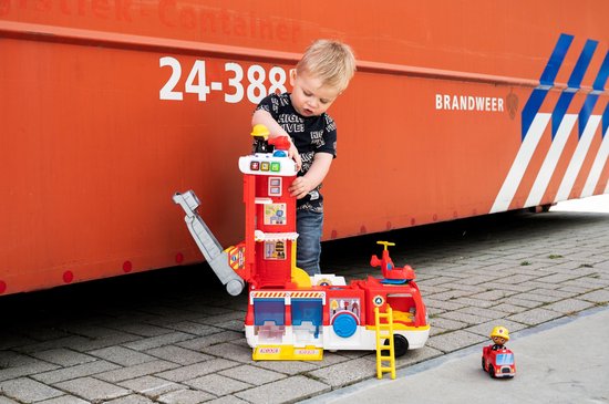 VTech Vrolijke Vriendjes 2 in 1 Brandweerwagen - Interactief Babyspeelgoed - 1 tot 5 Jaar - VTech