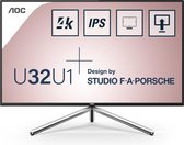AOC Style-line U32U1 computer monitor 80 cm (31.5") 3840 x 2160 Pixels 4K Ultra HD LED Zwart