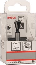 Bosch - Zwaluwstaartfrezen 8 mm, D1 14,3 mm, L 12,7 mm, G 48 mm, 15°