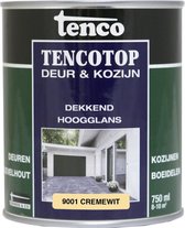 Tenco tencotop deur & kozijn dekkend hoogglans crèmewit (RAL 9001) - 750 ml
